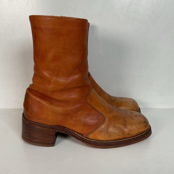 Vintage Men’s Frye Black Label Ankle Boots 11.5 D Campus - Picture 13 of 16